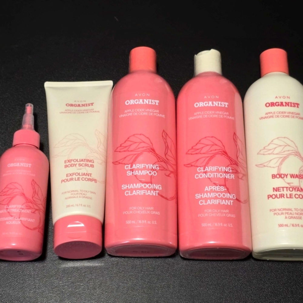 5-Piece AVON Organist Apple CiderVinegar Hair & Body Set
